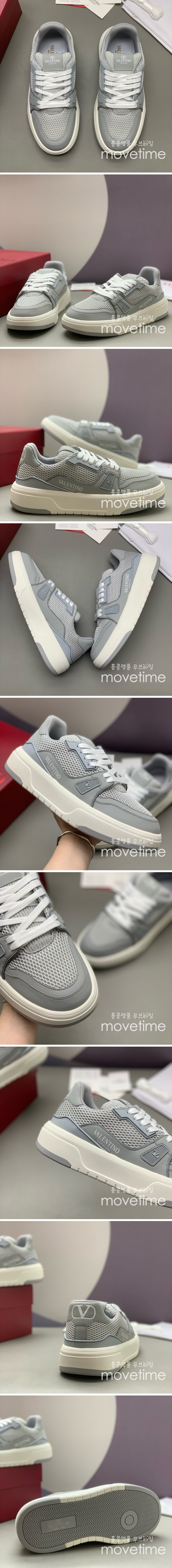 [홍콩명품.Valentino] 발렌티노 25SS 로고 남여 스니커즈 운동화 (그레이), SE4918, PMD, 명품스니커즈,운동화,구두,로퍼,하이탑,신발