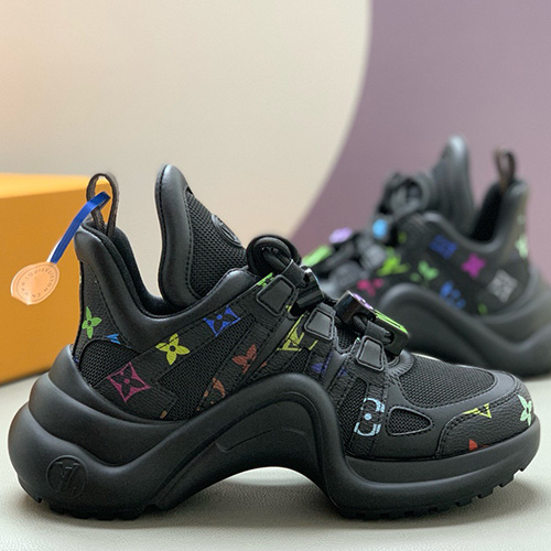 [홍콩명품.LOUIS VUITTON] 루이비통 25SS 로고 여성 모노그램 아치라이트 스니커즈 운동화 (블랙), SE4945, PMD, 명품스니커즈,운동화,구두,로퍼,하이탑,신발