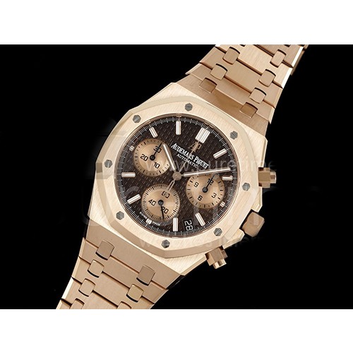 [홍콩명품시계.AUDEMARS PIGUET] 오데마피게 로얄오크 크로노 26240 로즈골드 브라운/로즈골드 다이얼