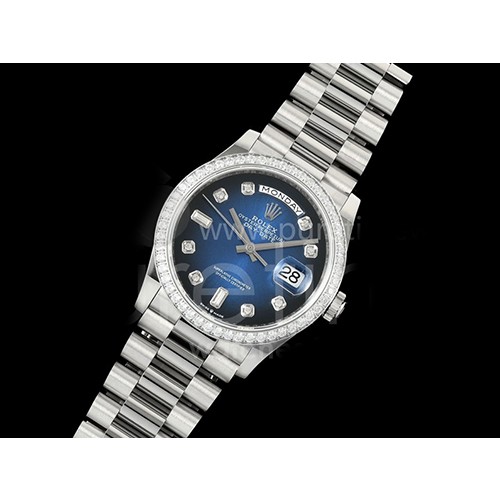 [홍콩명품. ROLEX] 로렉스 데이데이트 36mm 다이아몬드 베젤 블루 다이얼