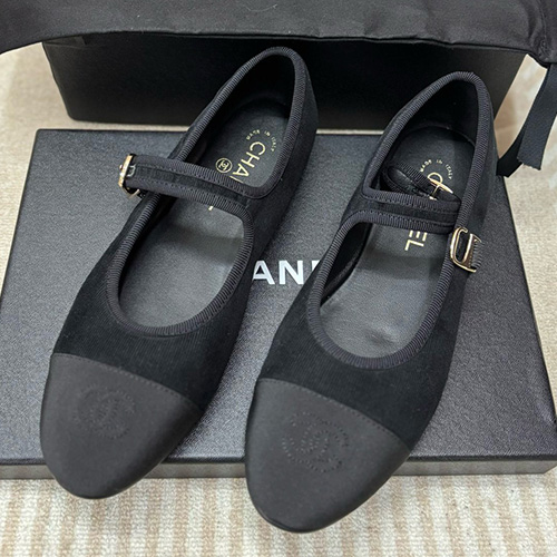 [홍콩명품.CHANEL] 샤넬 25SS 로고 여성 Slingback 발레화 단화 (블랙), SE4953, H3, 명품스니커즈,운동화,구두,로퍼,하이탑,신발