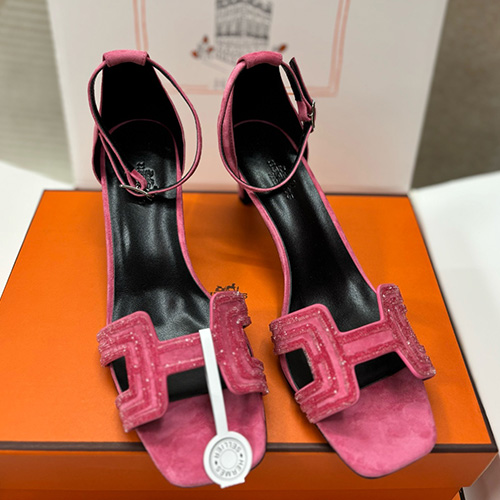 [홍콩명품.Hermes] 에르메스 25SS 로고 여성 레더 가죽 슬리퍼 샌들 (핑크), SE4966, H3, 명품스니커즈,운동화,구두,로퍼,하이탑,신발