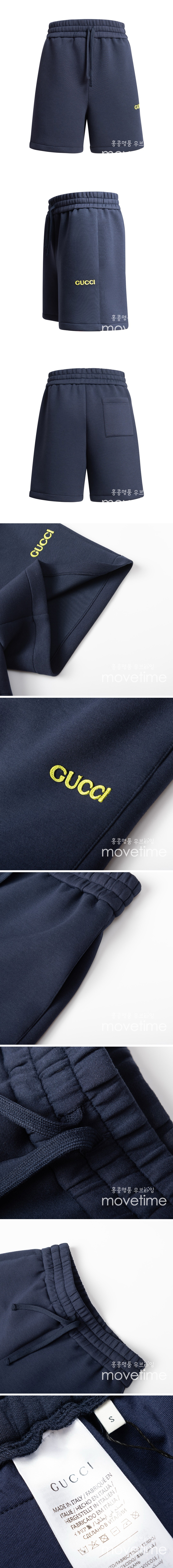 [홍콩명품.Gucci] 구찌 25SS 로고 쇼츠 반바지 (네이비), BM21035, JU, 홍콩명품의류,구매대행,온라인명품