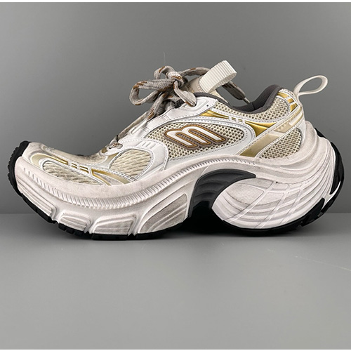 [홍콩명품.BALENCIAGA] 발렌시아가 25SS 로고 남여 6XL 스니커즈 운동화 (화이트-골드), SE4984, S3, 명품스니커즈,운동화,구두,로퍼,하이탑,신발