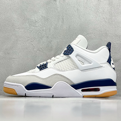 [홍콩명품.NIKE] 나이키 25SS 로고 남여 에어 조던 Nigel Sylvester x AJ4 OG 스니커즈 운동화 (화이트-블루), SE5018, S3, 명품스니커즈,운동화,구두,로퍼,하이탑,신발