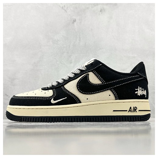 [홍콩명품.NIKE] 나이키 25SS 로고 남여 Air Force 스니커즈 운동화 (아이보리-블랙), SE5023, S3, 명품스니커즈,운동화,구두,로퍼,하이탑,신발