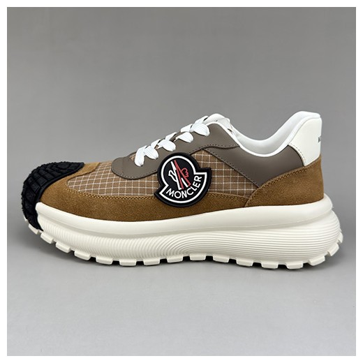[홍콩명품.MONCLER] 몽클레어 25SS 로고 레더 가죽 스니커즈 운동화 (브라운), SE5067, S3, 명품스니커즈,운동화,구두,로퍼,하이탑,신발