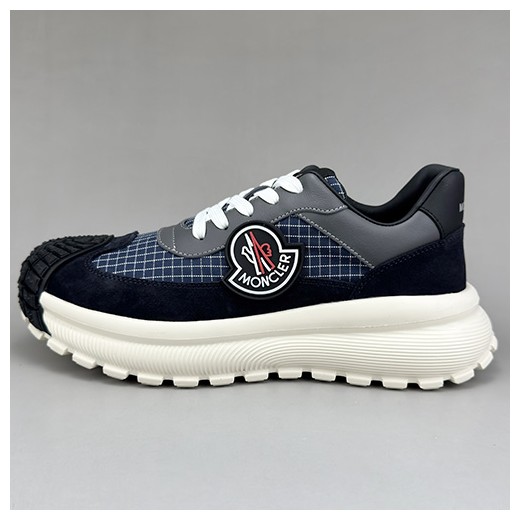 [홍콩명품.MONCLER] 몽클레어 25SS 로고 레더 가죽 스니커즈 운동화 (네이비), SE5068, S3, 명품스니커즈,운동화,구두,로퍼,하이탑,신발