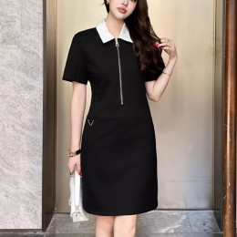 [홍콩명품.LOUIS VUITTON] 루이비통 25SS 로고 여성 모노그램 카라 반팔 원피스 (블랙), BM21133, TBG, 홍콩명품의류,구매대행,온라인명품