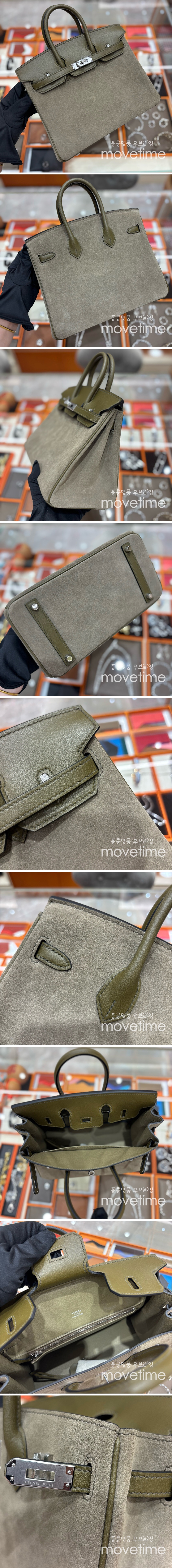 [홍콩명품.Hermes] 에르메스 25SS 로고 Birkin25 토트백 핸드백 (카키-은장), BGM4802, H3, 홍콩명품가방,명품쇼핑몰,크로스백,핸드백,구매대행