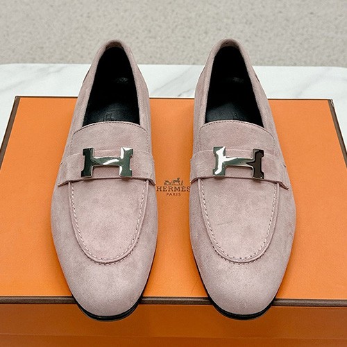 [홍콩명품.Hermes] 에르메스 25SS 로고 여성 레더 가죽 구두 로퍼 (핑크), SE5082, H3, 명품스니커즈,운동화,구두,로퍼,하이탑,신발