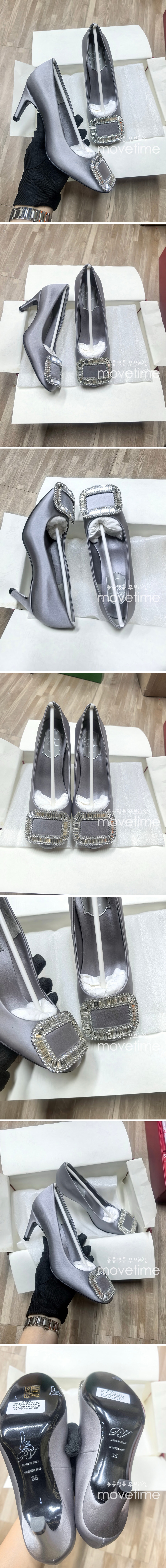 [홍콩명품,Roger Vivier] 로저비비에 25SS 로고 여성 레더 가죽 힐 구두 (실버), SE5123, ALW, 명품스니커즈,운동화,구두,로퍼,하이탑,신발