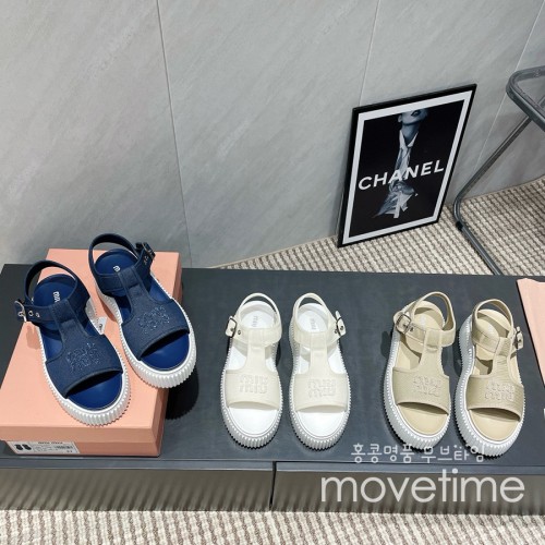 [홍콩명품,MIU MIU] 미우미우 25SS 로고 여성 5cm 굽 슬리퍼 샌들 (3컬러), SE5136, S4W, 명품스니커즈,운동화,구두,로퍼,하이탑,신발