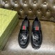[홍콩명품.Gucci] 구찌 25SS 로고 레더 가죽 로퍼 구두 (블랙), SE5272, GHS, 명품스니커즈,운동화,구두,로퍼,하이탑,신발