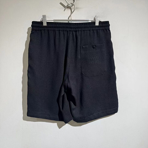 [명품레플리카,MIU MIU] 미우미우 25SS 로고 린넨 쇼츠 반바지 (2컬러), BM21147, X2, 홍콩명품의류,구매대행,온라인명품