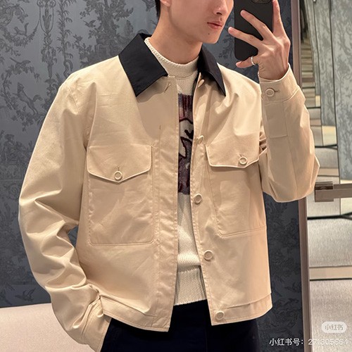 [명품레플리카,Christian Dior] 디올 25SS 로고 카라 자켓 (베이지), BM21219, KB, 홍콩명품의류,구매대행,온라인명품