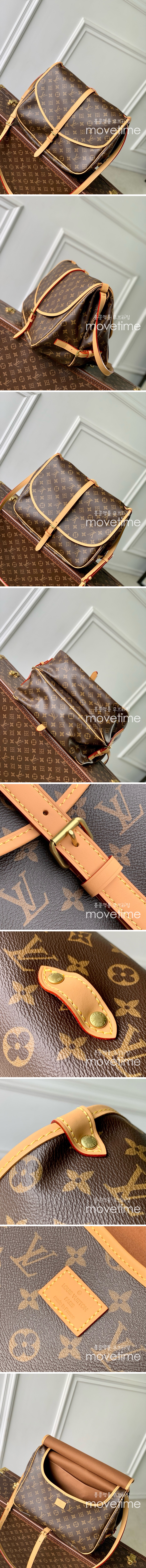 [홍콩명품.LOUIS VUITTON] 루이비통 25SS 로고 모노그램 Saumur 크로스백 M42254 (브라운), BGM4862, BDA, 홍콩명품가방,명품쇼핑몰,크로스백,핸드백,구매대행