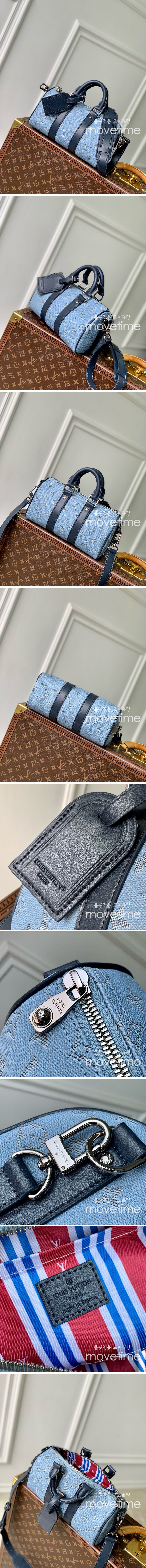 [홍콩명품.LOUIS VUITTON] 루이비통 25SS 로고 모노그램 키플 반들리에 토트백 크로스백 M14837 (스카이블루), BGM4867, BDA, 홍콩명품가방,명품쇼핑몰,크로스백,핸드백,구매대행