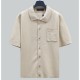 [홍콩명품.LOUIS VUITTON] 루이비통 25SS 로고 카라 오픈 반팔 티셔츠 1AHCA0 (베이지), BM21317, JU, 명품레플리카,미러급,온라인쇼핑몰사이트