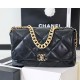 [홍콩명품.CHANEL] 샤넬 25SS 로고 레더 가죽 19 BAG 크로스백 (블랙-36cm), BGM4885, BDA, 홍콩명품가방,명품쇼핑몰,크로스백,핸드백,구매대행