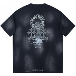 [홍콩명품.Chrome Hearts] 크롬하츠 25SS 로고 프린트 워싱 반팔 티셔츠 (블랙), BM21371, JU, 명품레플리카,미러급,온라인쇼핑몰사이트