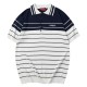 [홍콩명품.Gucci] 구찌 25SS 로고 스트라이프 카라 폴로 니트 반팔 티셔츠 (화이트), BM21377, JU, 명품레플리카,미러급,온라인쇼핑몰사이트