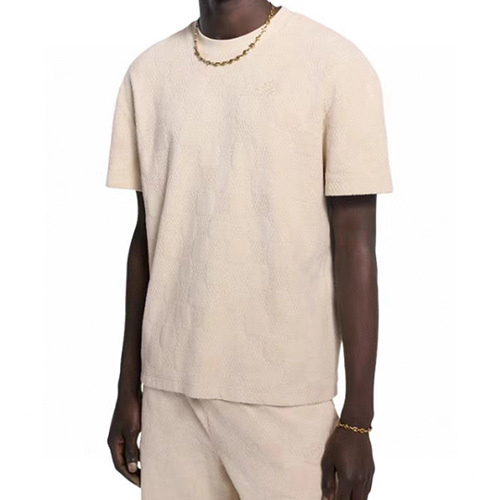 [홍콩명품.LOUIS VUITTON] 루이비통 25SS 로고 다미에 반팔 티셔츠 + 쇼츠 반바지 상하의 세트 (아이보리), BM21432, JU, 명품레플리카,미러급,온라인쇼핑몰사이트