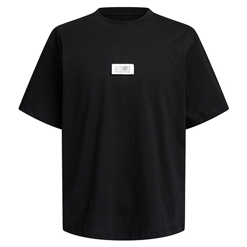 [홍콩명품.Maison Margiela] 메종마르지엘라 25SS 로고 반팔 티셔츠 (블랙), BM21450, JU, 명품레플리카,미러급,온라인쇼핑몰사이트
