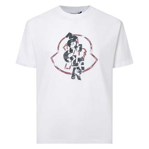 [홍콩명품.MONCLER] 몽클레어 25SS 로고 그래픽 프린트 반팔 티셔츠 (2컬러), BM21577, JU, 명품레플리카,미러급,온라인쇼핑몰사이트