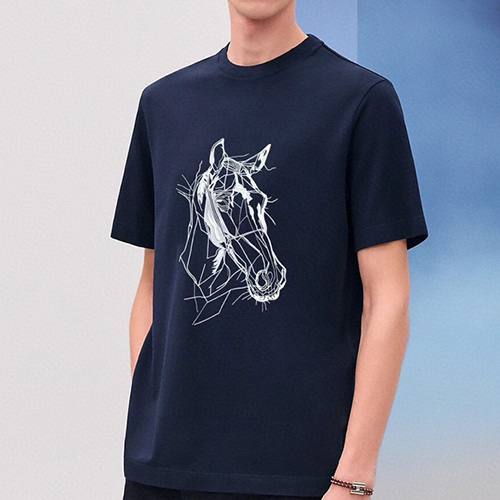 [홍콩명품.Hermes] 에르메스 25SS 로고 자수 반팔 티셔츠 (3컬러), BM21579, JU, 명품레플리카,미러급,온라인쇼핑몰사이트