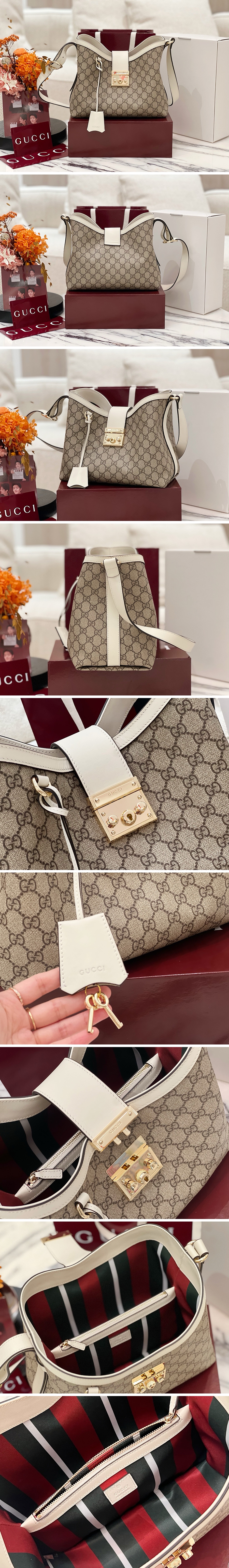 [홍콩명품.Gucci] 구찌 25SS 로고 PADLOCK 크로스백 839021 (베이지-화이트), BGM5037, GU2, 홍콩명품가방,명품쇼핑몰,크로스백,핸드백,구매대행