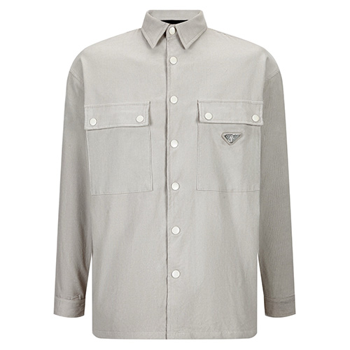 [홍콩명품,PRADA] 프라다 25SS 삼각로고 코드류이 골덴 남방 셔츠 (2컬러), BM21695, JU, 레플리카의류,미러급사이트