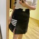 [홍콩명품.THOME BROWNE] 톰브라운 25SS 로고 여성 4바 미니 스커트 (2컬러), BM21724, TB1, 레플리카의류,미러급사이트