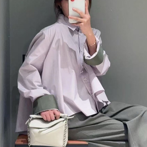 [홍콩명품.LOEWE] 로에베 25SS 로고 자수 여성 블라우스 셔츠 (2컬러), BM21823, COCO, 레플리카의류,미러급사이트