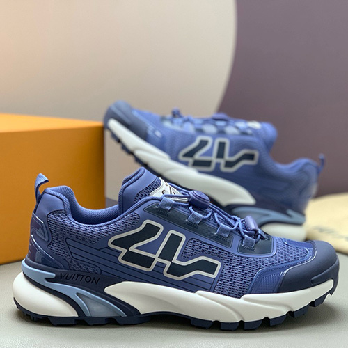 [홍콩명품.LOUIS VUITTON] 루이비통 25SS 로고 RUNNER TATIC 스니커즈 운동화 (블루), SE5338, PMD, 명품스니커즈,운동화,구두,로퍼,하이탑,신발
