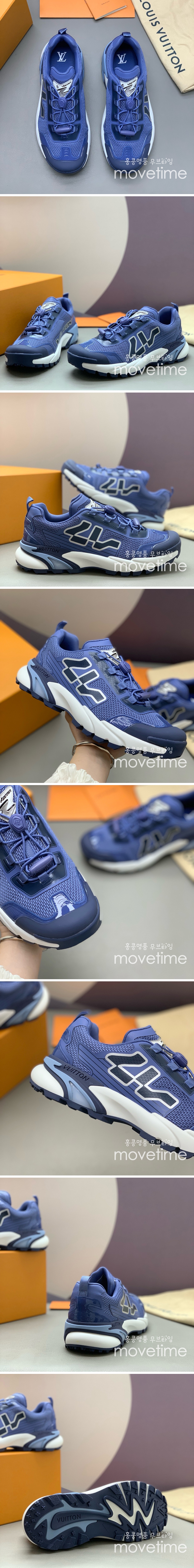 [홍콩명품.LOUIS VUITTON] 루이비통 25SS 로고 RUNNER TATIC 스니커즈 운동화 (블루), SE5338, PMD, 명품스니커즈,운동화,구두,로퍼,하이탑,신발