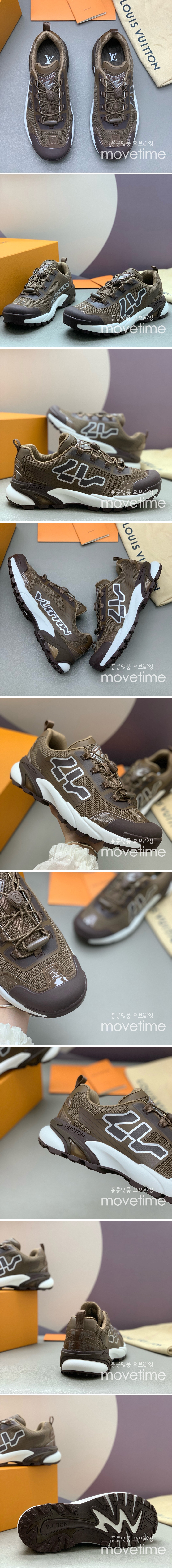[홍콩명품.LOUIS VUITTON] 루이비통 25SS 로고 RUNNER TATIC 스니커즈 운동화 (브라운), SE5339, PMD, 명품스니커즈,운동화,구두,로퍼,하이탑,신발