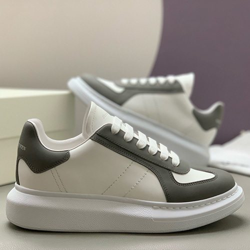 [홍콩명품.McQueen] 알렉산더맥퀸 25SS 로고 남여 오버솔 스니커즈 운동화 (화이트-그레이), SE5356, PMD, 명품스니커즈,운동화,구두,로퍼,하이탑,신발