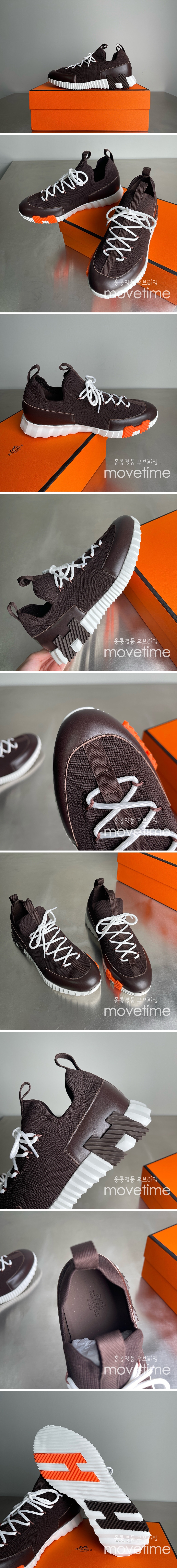 [홍콩명품.Hermes] 에르메스 25SS 로고 LIFT 스니커즈 운동화 (브라운), SE5389, ALW, 명품스니커즈,운동화,구두,로퍼,하이탑,신발