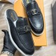 [홍콩명품.LOUIS VUITTON] 루이비통 25SS 로고 여성 레더 가죽 뮬 로퍼 슬리퍼 (블랙), SE5411, ALW, 명품스니커즈,운동화,구두,로퍼,하이탑,신발