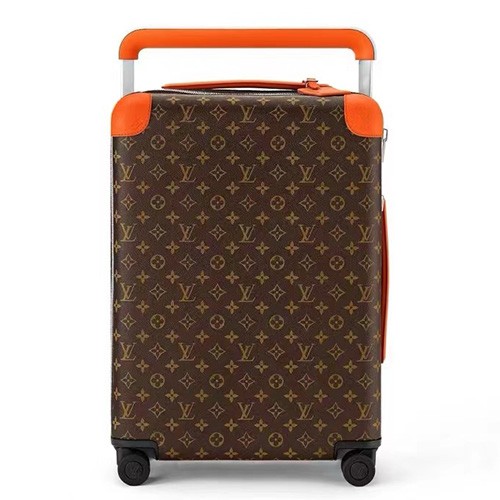 [홍콩명품.LOUIS VUITTON] 루이비통 25SS 로고 모노그램 레더 호라이즌 캐리어 (브라운-오렌지), CR146, B4, 명품레플리카, 캐리어, 여행가방 투어