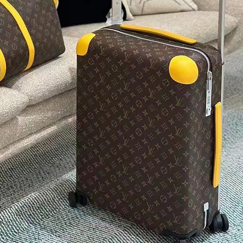[홍콩명품.LOUIS VUITTON] 루이비통 25SS 로고 모노그램 레더 호라이즌 캐리어 (브라운-노랑), CR147, B4, 명품레플리카, 캐리어, 여행가방 투어