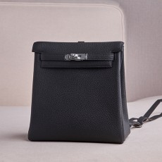[홍콩명품.Hermes] 에르메스 25SS 로고 Kelly Ado 백팩 (블랙-은장), BGM5068, BDA, 홍콩명품가방,명품쇼핑몰,크로스백,핸드백,구매대행