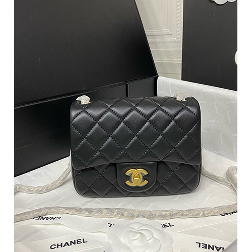 [홍콩명품.CHANEL] 샤넬 25SS 로고 클래식 쁘띠 골든볼 미니 램스킨 숄더백 AS1786 (블랙-금장), BGM5112, BDA, 홍콩명품가방,명품쇼핑몰,크로스백,핸드백,구매대행