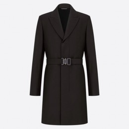[홍콩명품,Christian Dior] 디올 25SS 로고 벨티드 코트 자켓 (블랙), BM21829, KB, 레플리카의류,미러급사이트