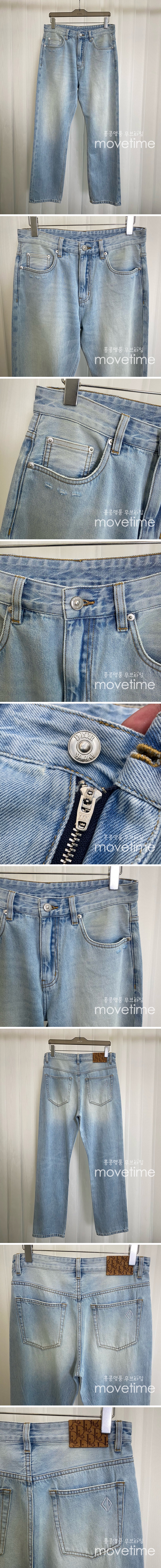 [홍콩명품,Christian Dior] 디올 25SS 로고 데님 팬츠 진 청바지, BM21876, KB, 레플리카의류,미러급사이트