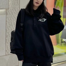 [홍콩명품.GIVENCHY] 지방시 25SS 로고 자수 카라 맨투맨 티셔츠 (블랙), BM22016, KB, 레플리카의류,미러급사이트