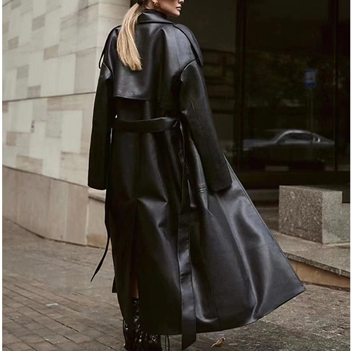 [홍콩명품.YSL] 입생로랑 25SS 로고 레더 가죽 후드 롱 코트 자켓 (블랙), BM22064, TOM, 레플리카의류,미러급사이트