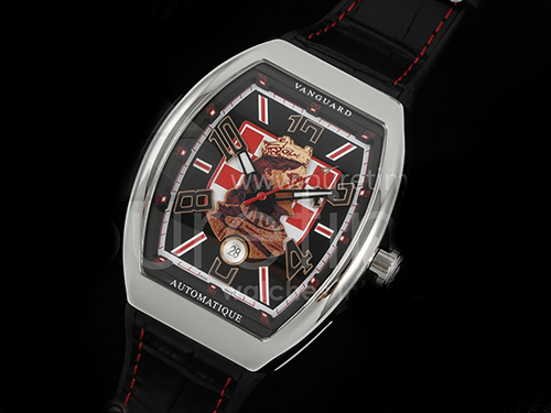 [홍콩명품시계.FRANCK MULLER] 프랑크뮬러 뱅가드 V45 Zvonimir 다이얼 블랙 구미 스트랩