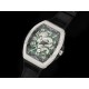 [홍콩명품시계.FRANCK MULLER] 프랑크뮬러 뱅가드 V45 풀 다이아몬드 베젤 실버 드래곤 그린 다이얼